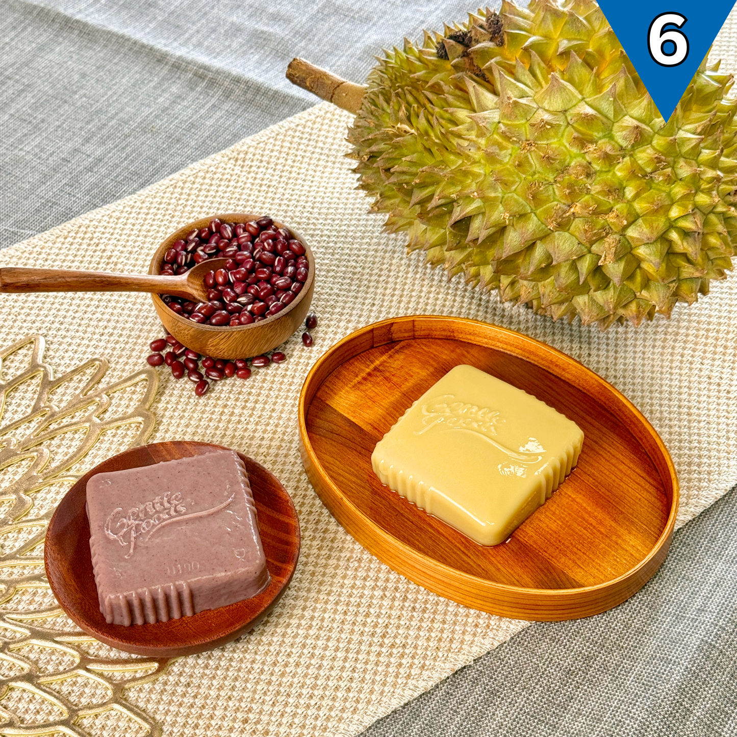 2pc Set with Gift Box: Durian and Red Bean Mooncake