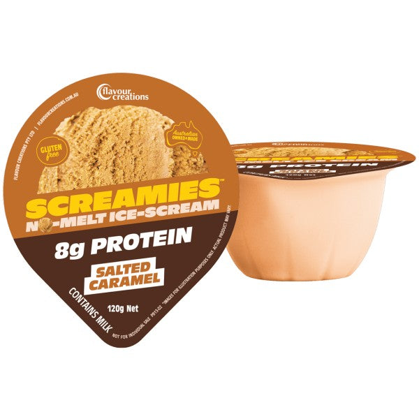 Salted Caramel Screamies No Melt Ice Cream - 8g Protein