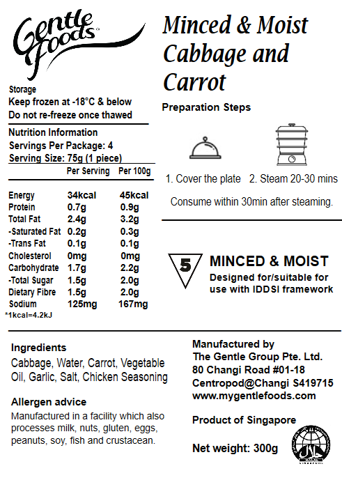 Minced & Moist Vegetables - 4pc
