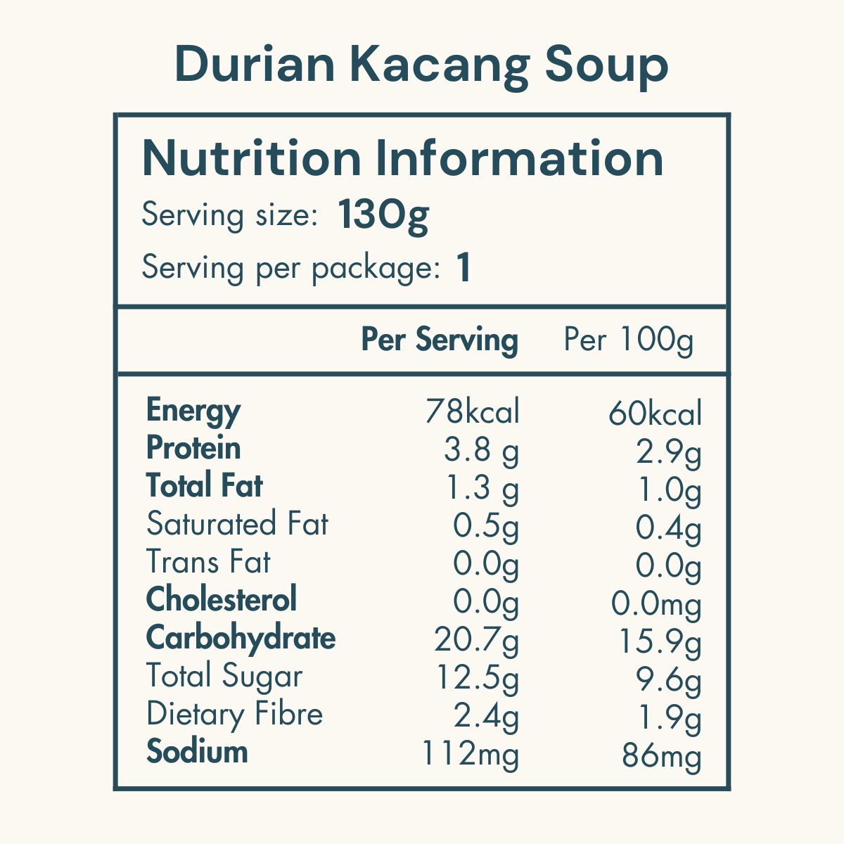 Durian Kacang Hijau Soup