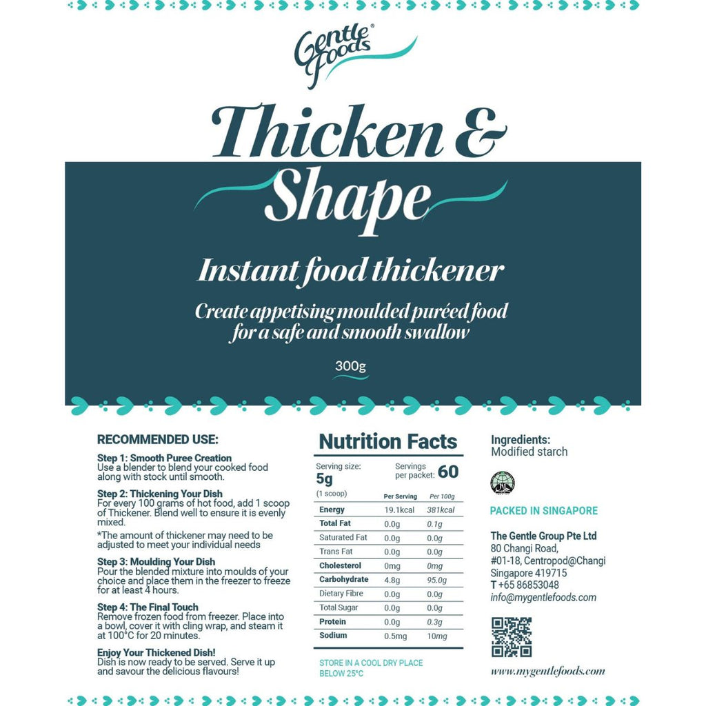 Instant Food Thickener Pureed Foods, Easy to Swallow GentleFoods