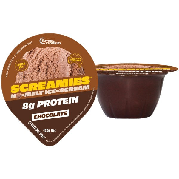 Chocolate Screamies No Melt Ice Cream - 8g Protein