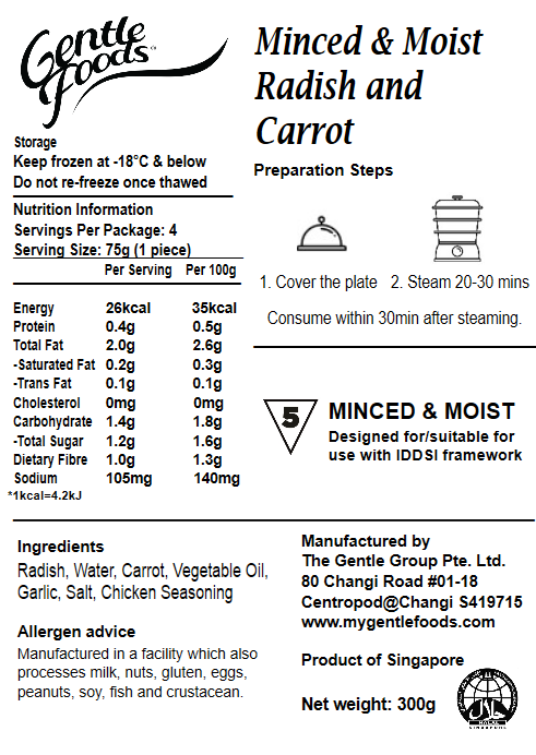 Minced & Moist Vegetables - 4pc